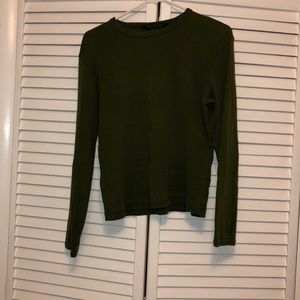 Olive green long sleeved shirt